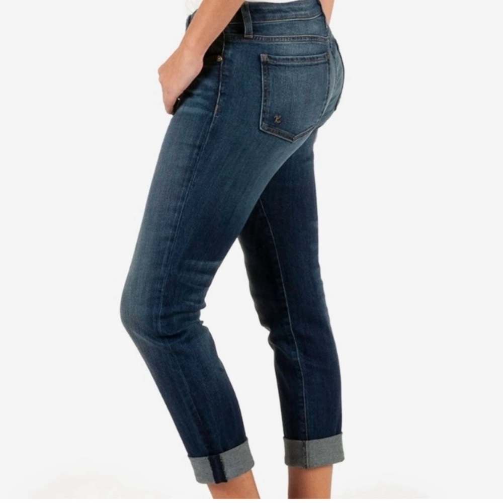 Kut from the Kloth Catherine Boyfriend Jeans Straight Leg Mid Rise Denim Sz 8 - Picture 3 of 16